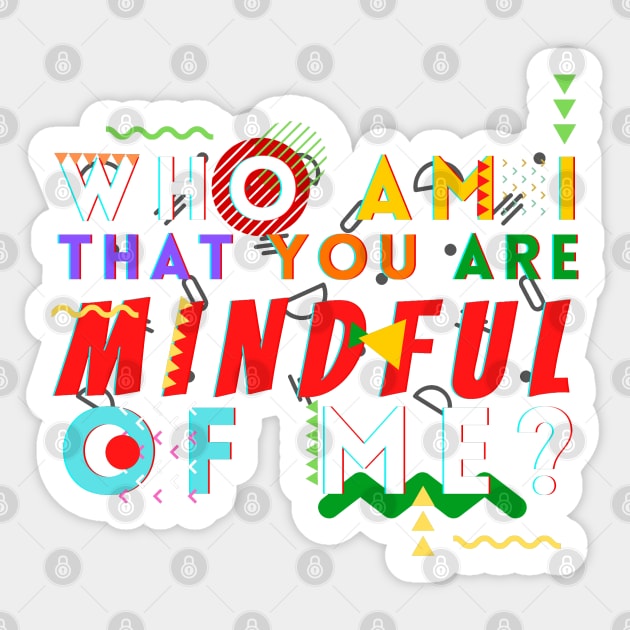 Mindful Of Me Martin Edition Sticker by Church Store